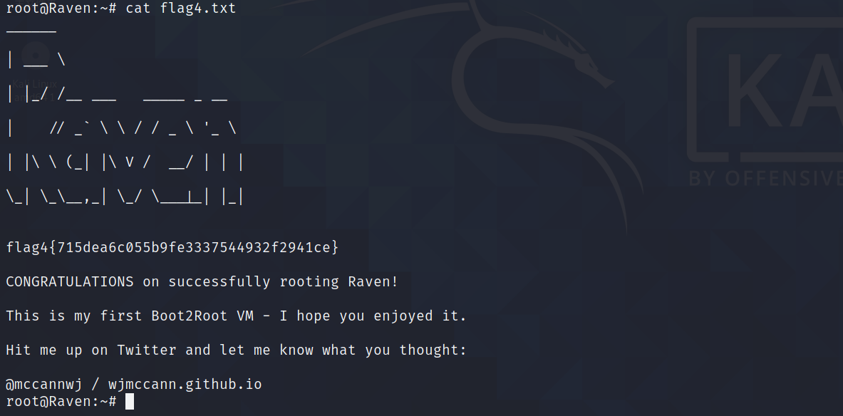 Raven-1-WordPress-python命令提权