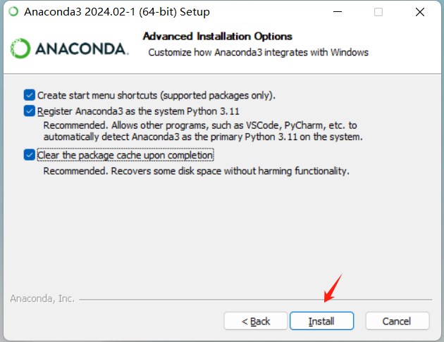 Windows 部署 anaconda