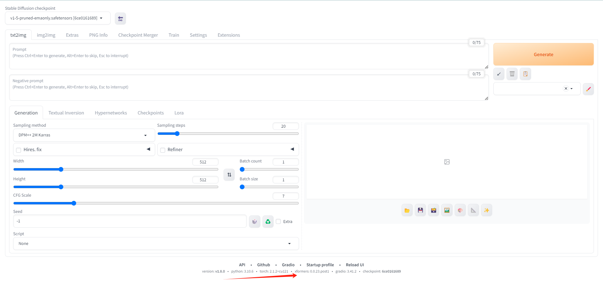 Windows 部署 Stable Diffusion web UI