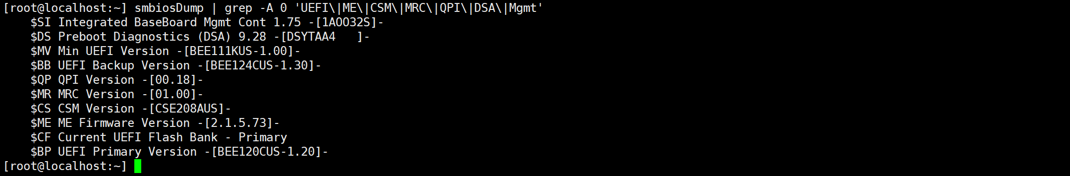 【VMware ESXi】使用 smbiosDump 命令獲取伺服器硬體資訊。