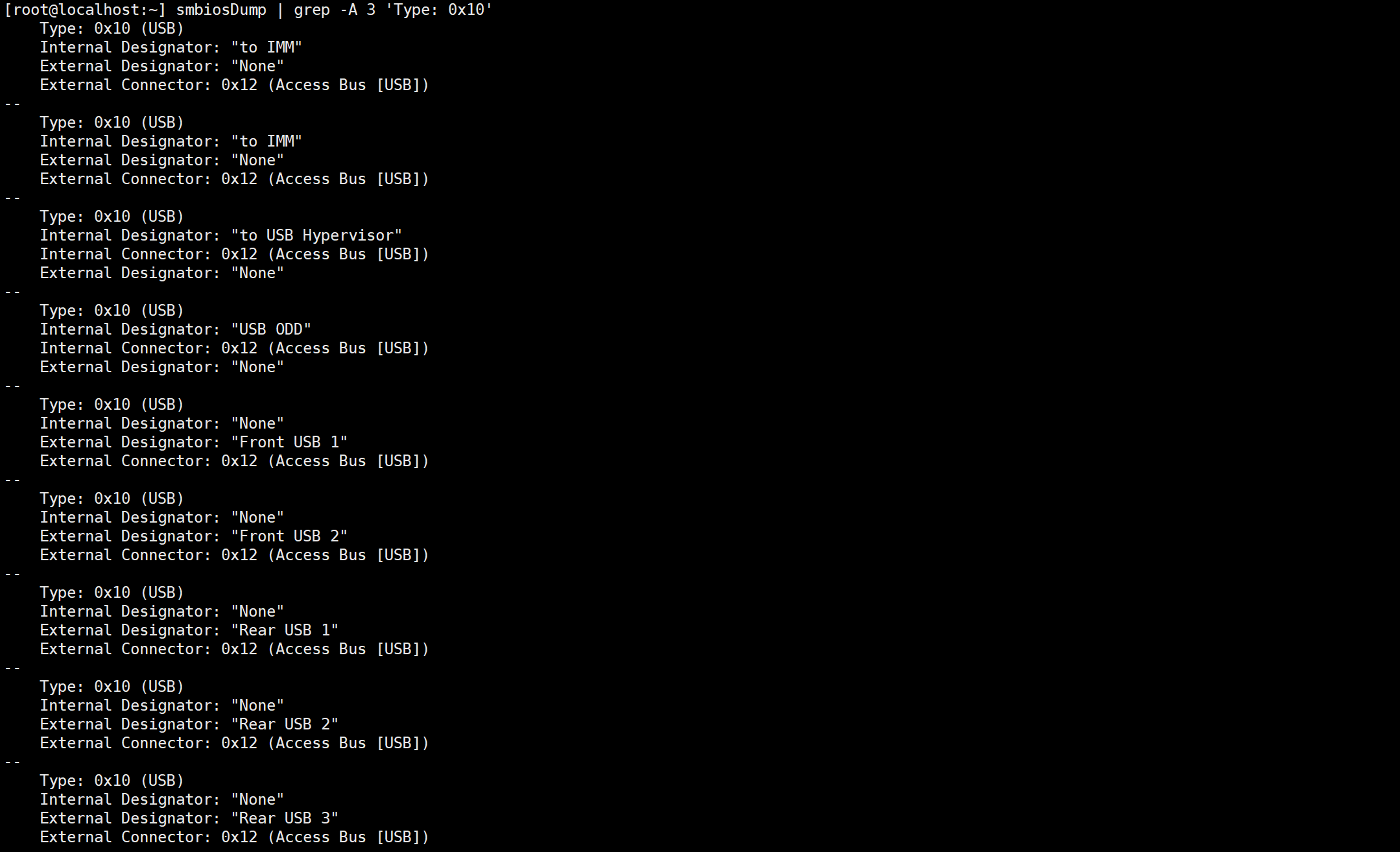 【VMware ESXi】使用 smbiosDump 命令獲取伺服器硬體資訊。