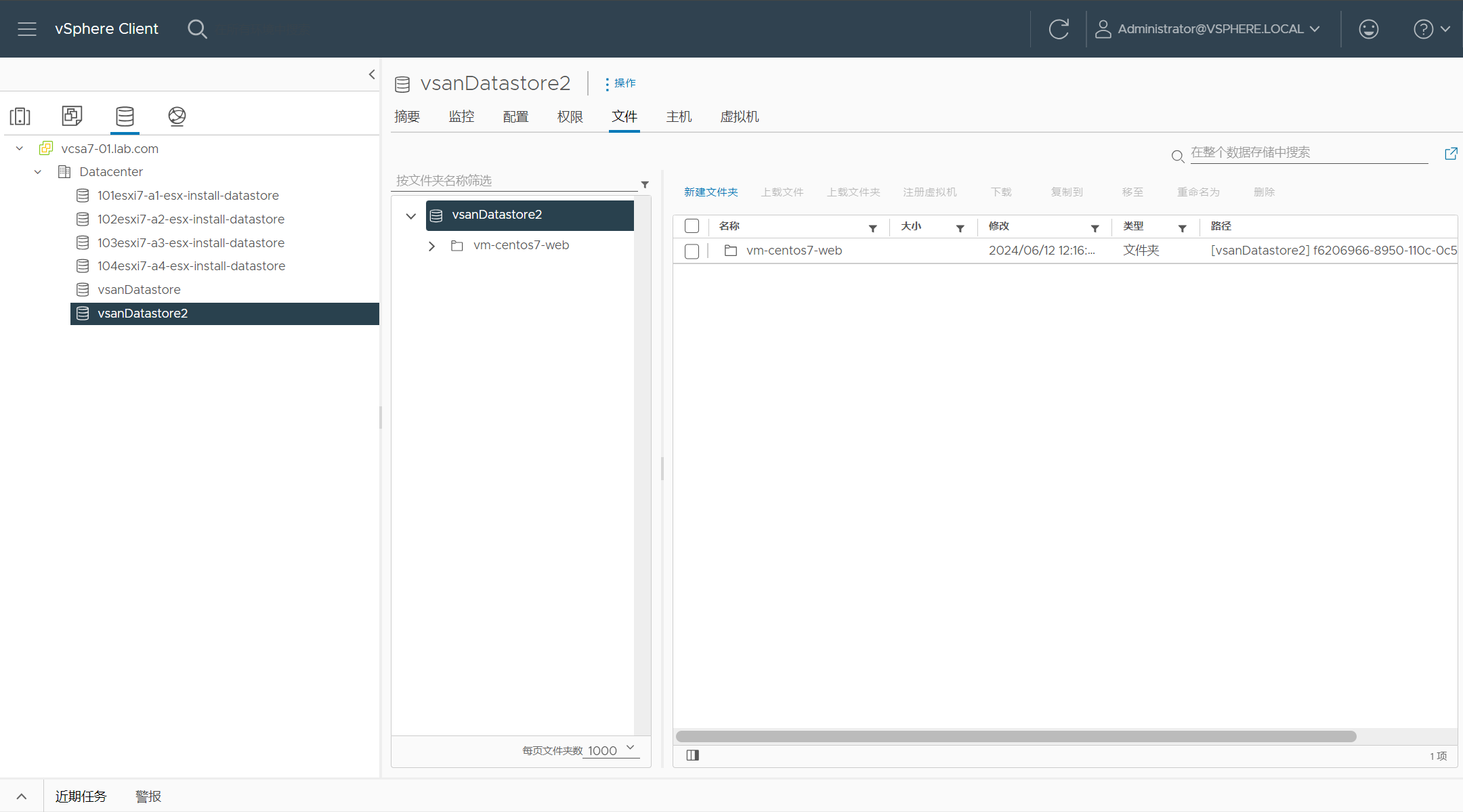 【VMware vSAN】修改虚拟机名称后如何改变在 vSAN 数据存储中的名称。