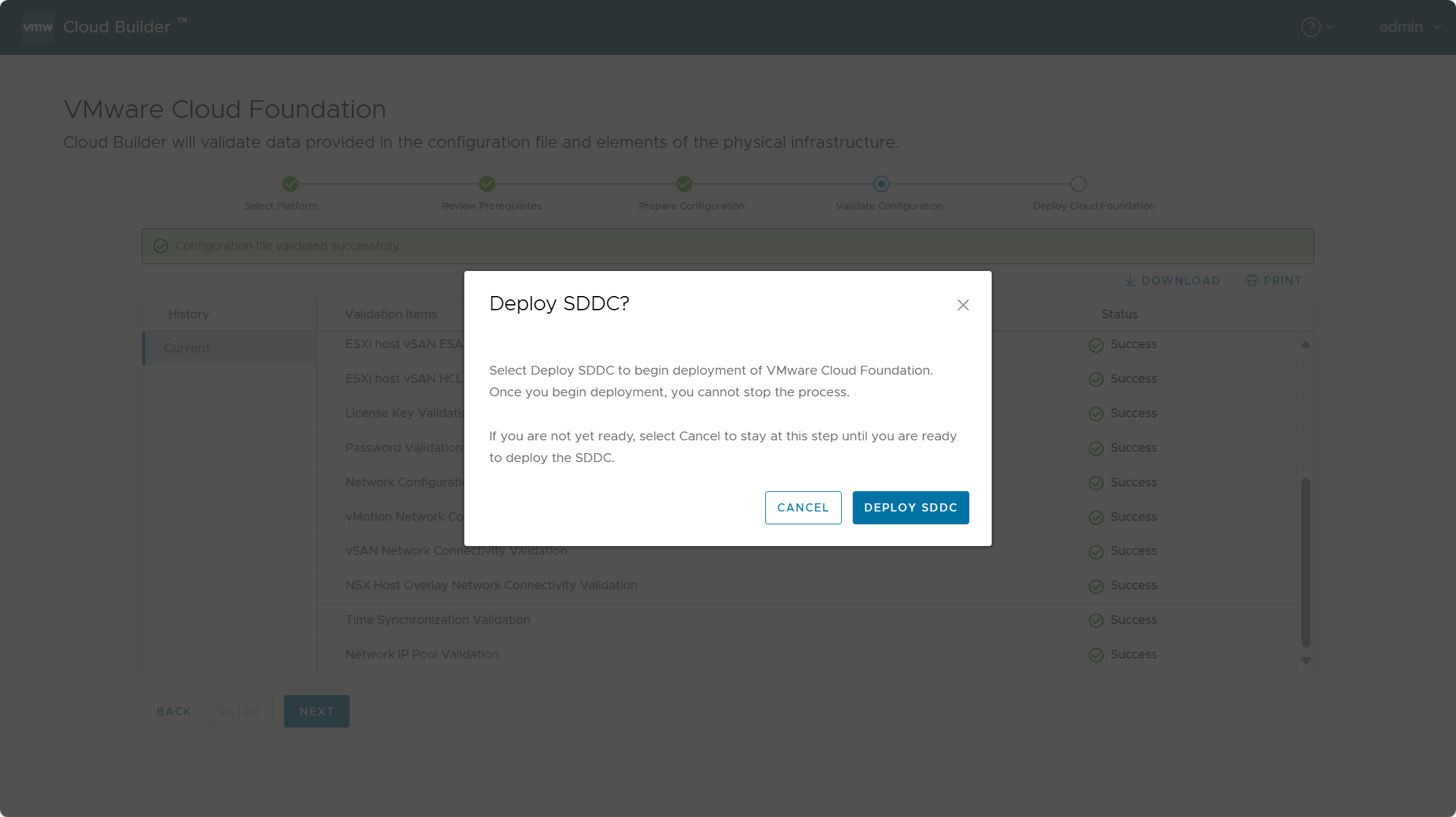 【VMware VCF】VMware Cloud Foundation Part 05：部署 SDDC 管理域。