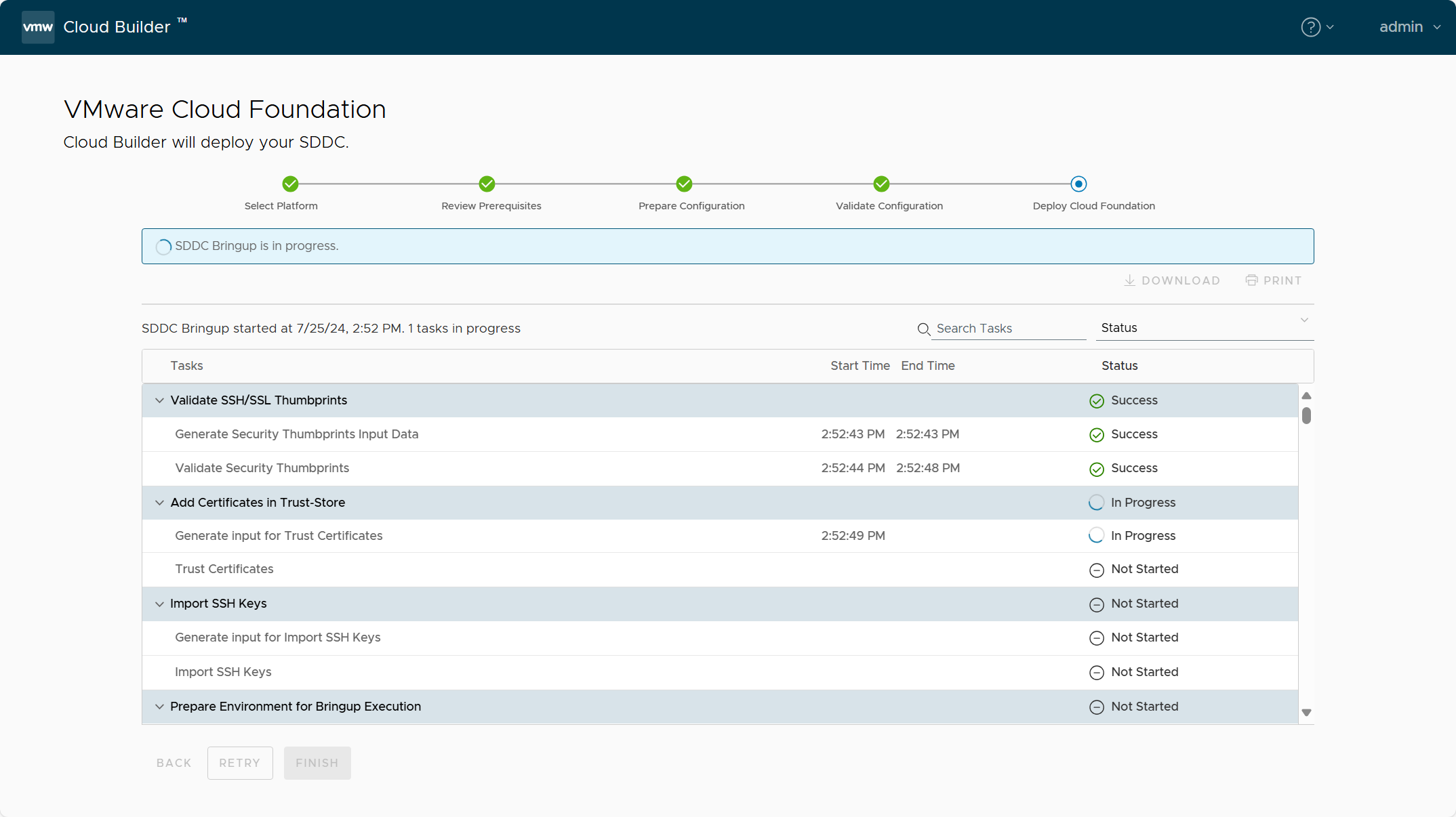 【VMware VCF】VMware Cloud Foundation Part 05：部署 SDDC 管理域。