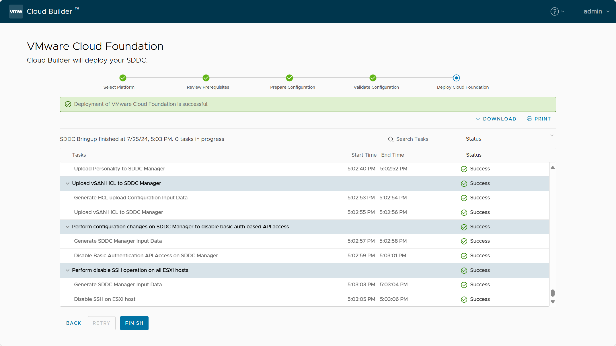 【VMware VCF】VMware Cloud Foundation Part 05：部署 SDDC 管理域。