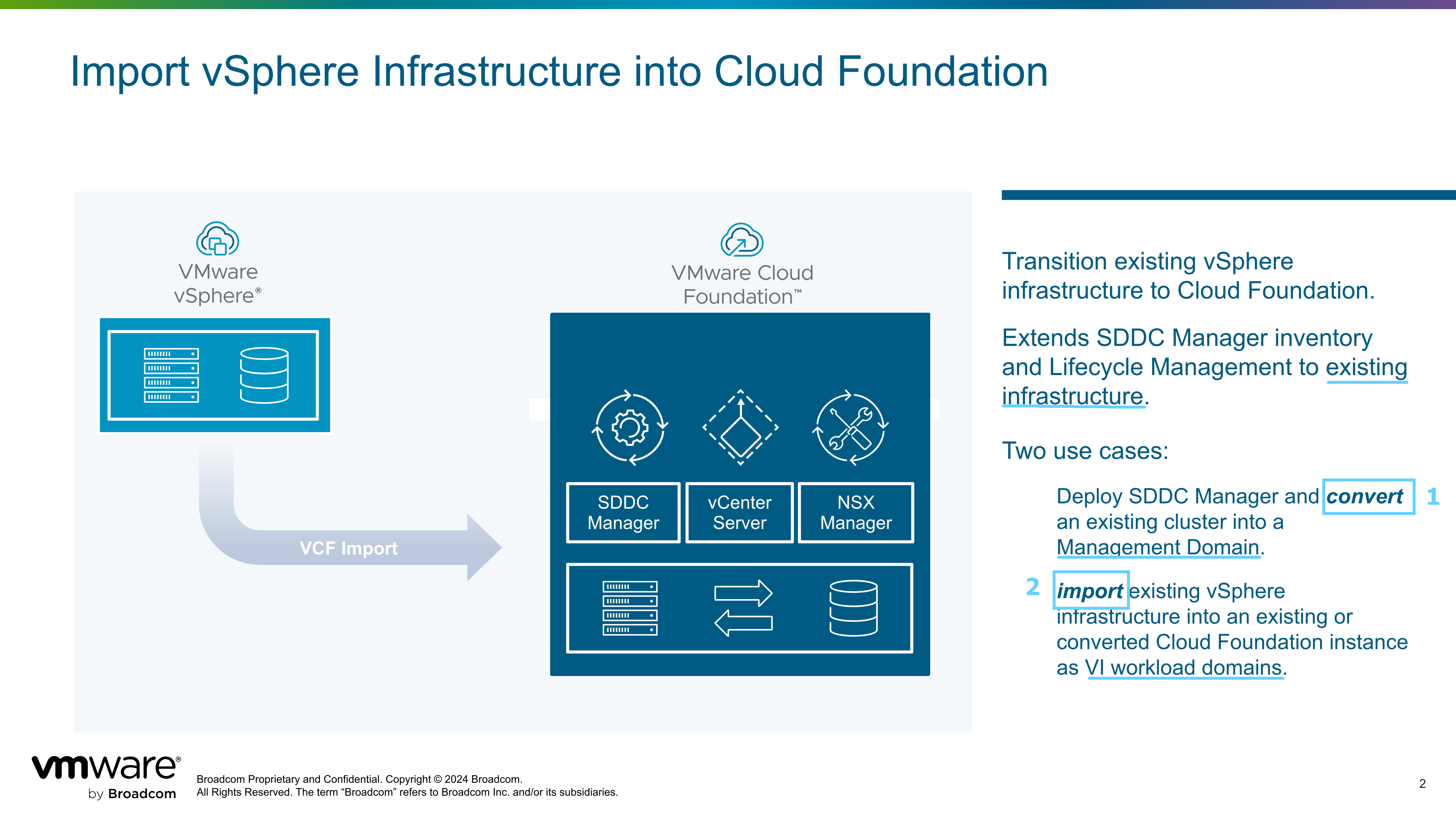 【VMware VCF】使用 VCF Import Tool 將現有 vSphere 環境匯入為 VI 域。