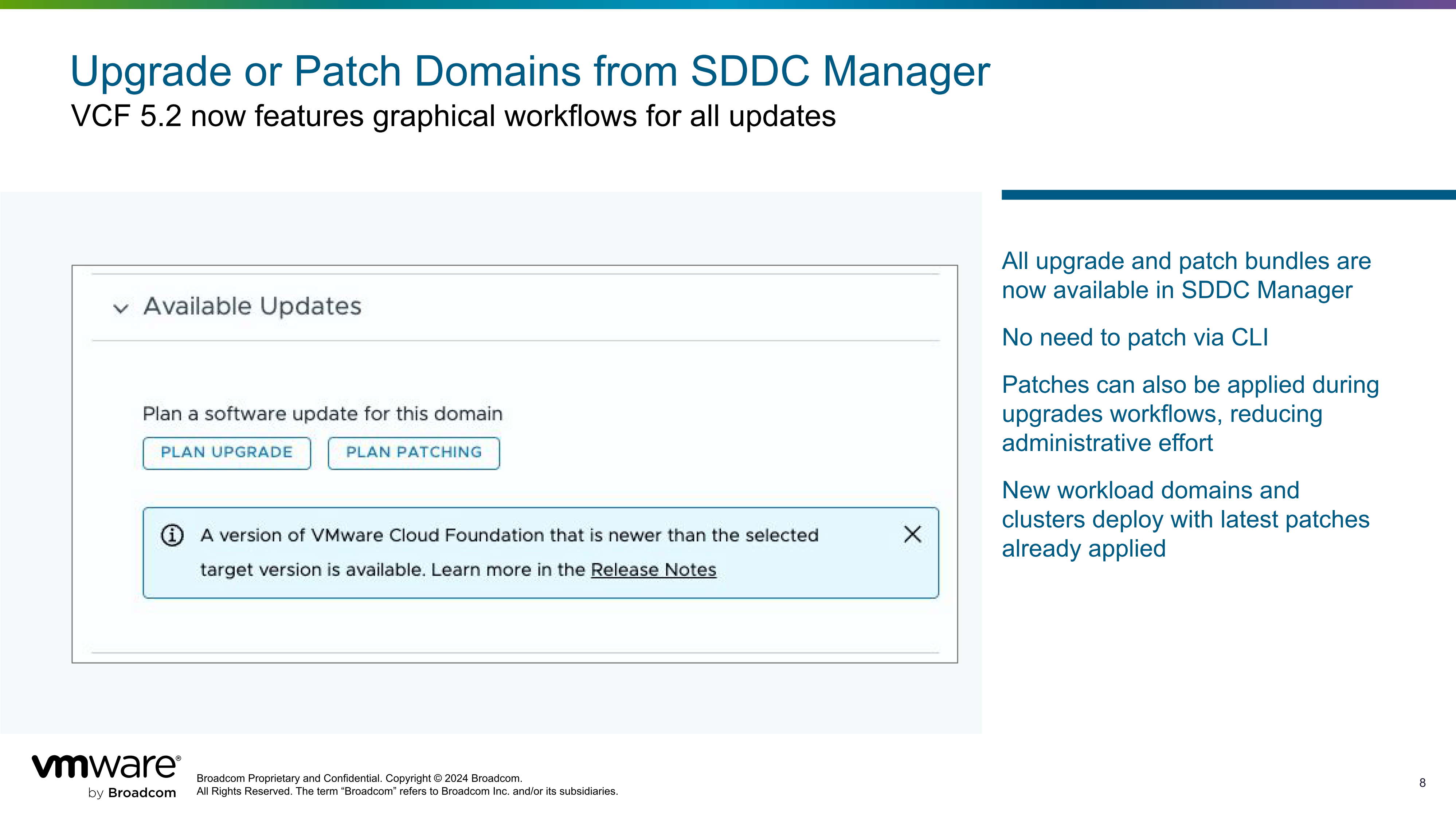 【VMware VCF】管理 VCF 環境中元件的非同步補丁。