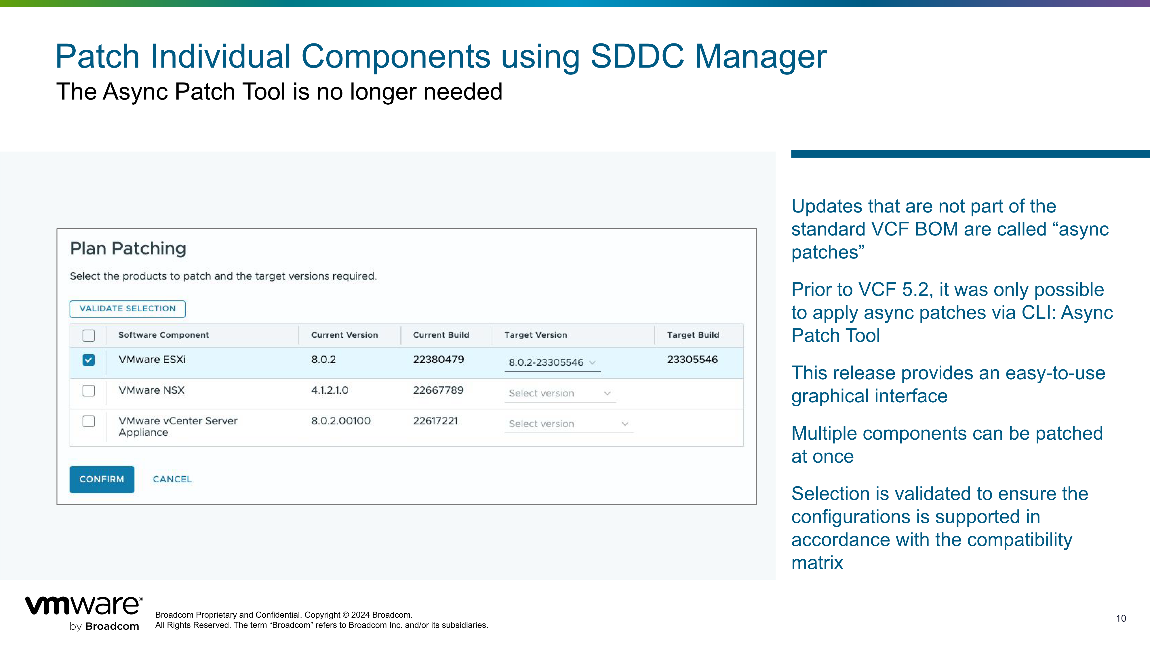 【VMware VCF】管理 VCF 環境中元件的非同步補丁。