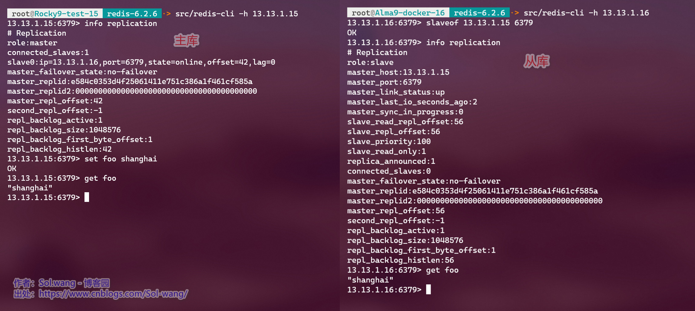 复制 - 主从关系