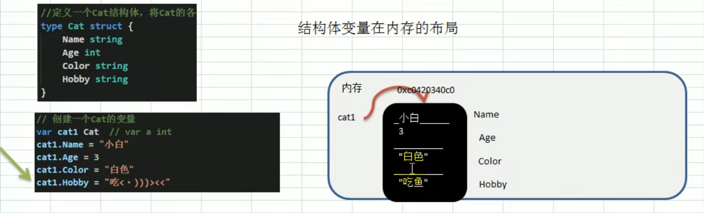 2.结构体变量在内存的布局