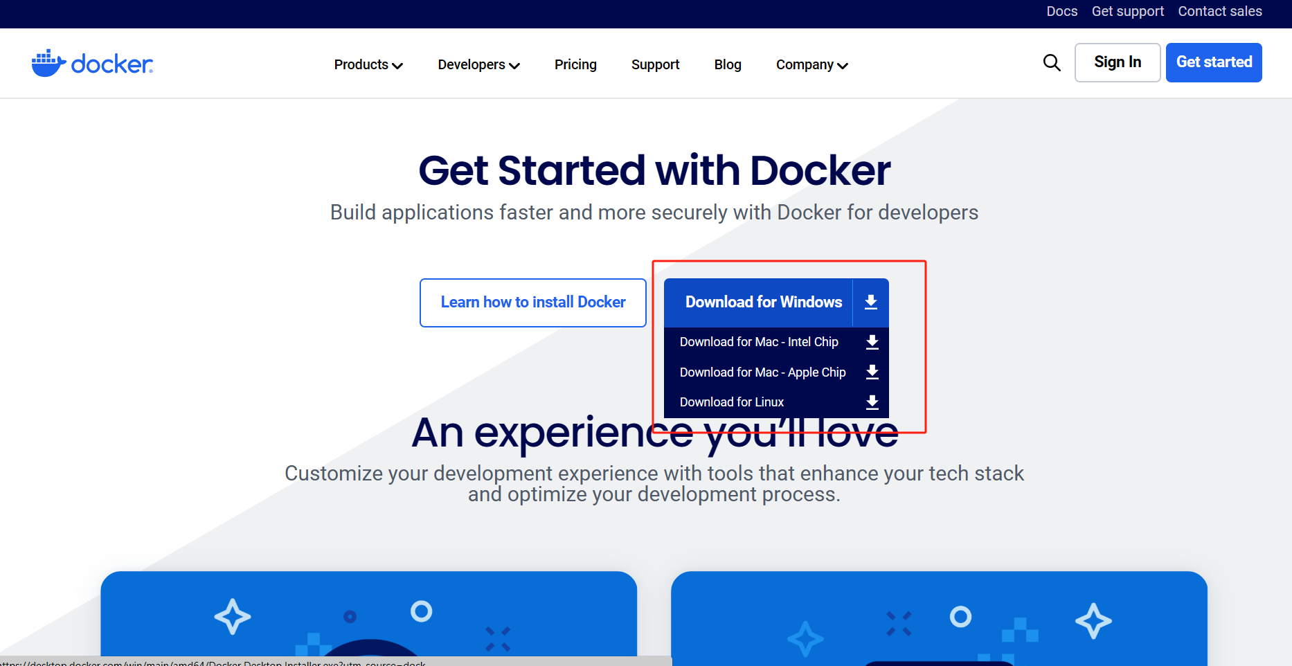 網址：https://www.docker.com/get-started/