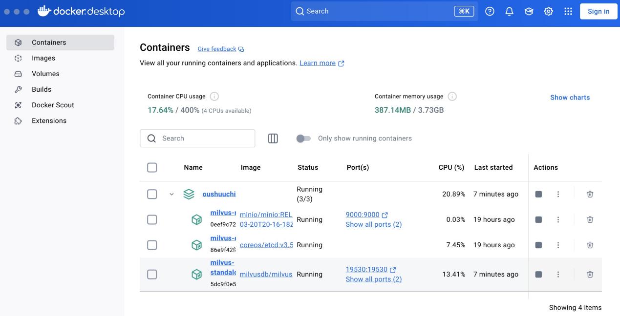 01-docker运行milvus