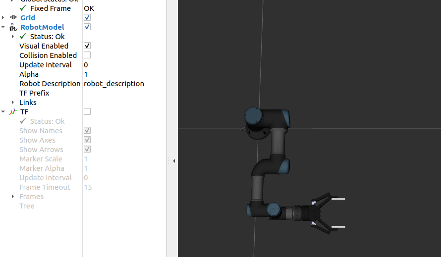 ur3+robotiq ft sensor+robotiq 2f 140配置rviz仿真环境-