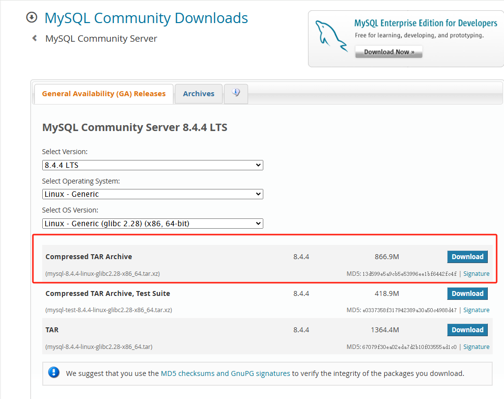 Rockylinux8 10 mysql8 4 