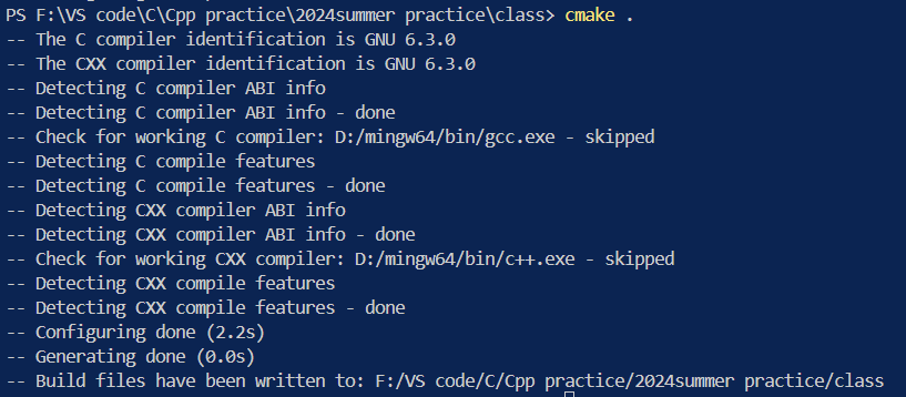 VS code 运行 Cmake 报错 Running 'nmake' '-?' failed with: no such file or ...