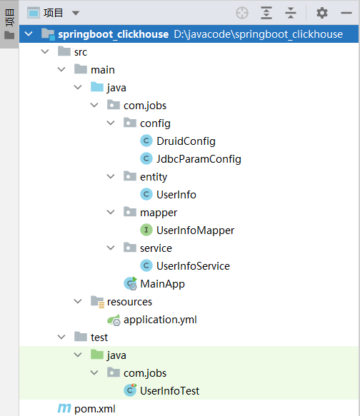 单机版 ClickHouse 部署和 SpringBoot 程序访问