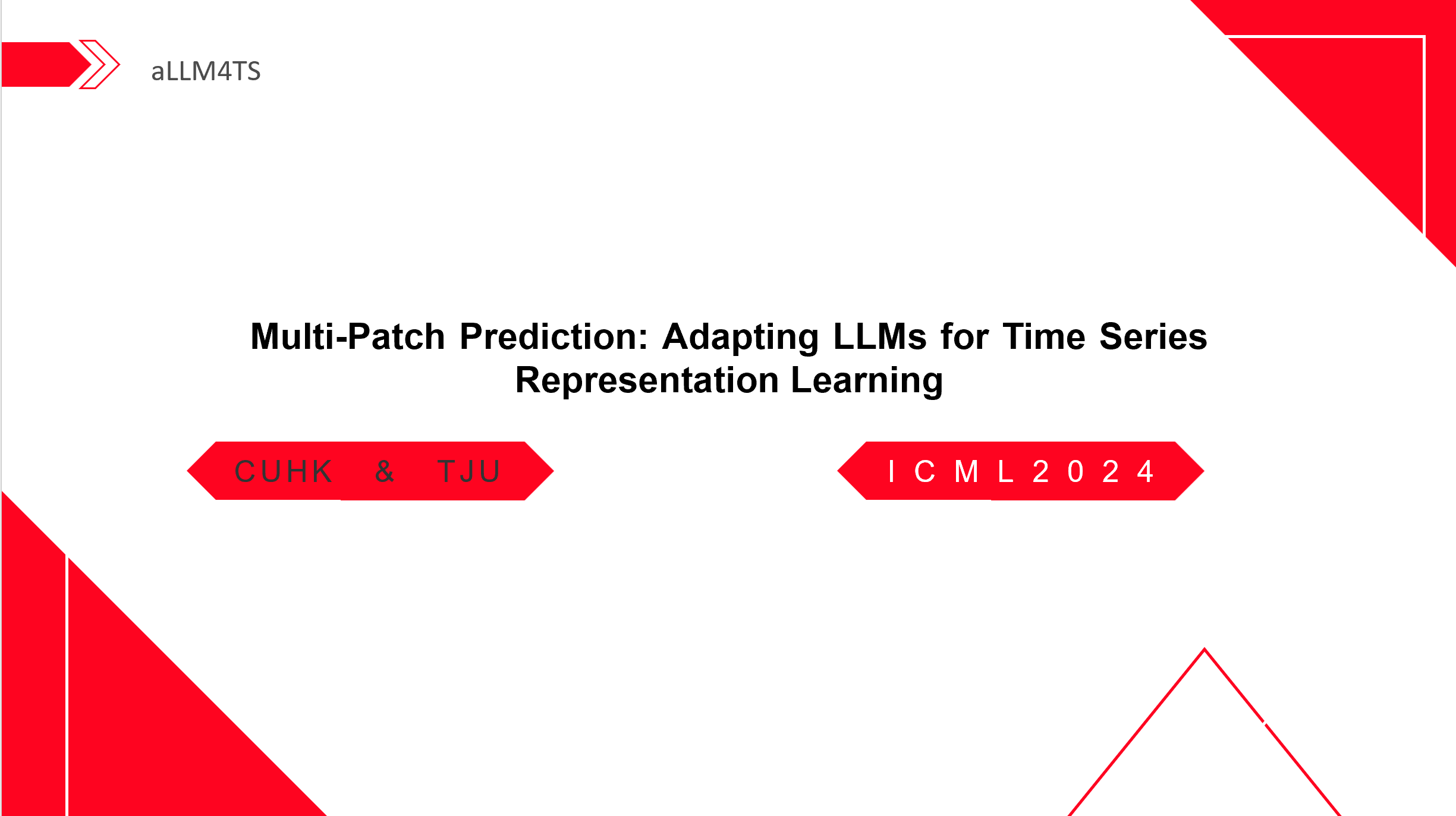 Multi-Patch Prediction Adapting LLMs for Time Series Representation Learning