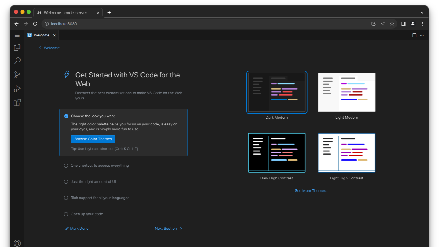 ʹ Docker  VS Code in The Browser