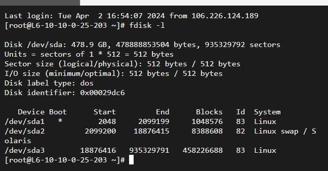 fdisk -l命令有什么用？fdisk -l详解