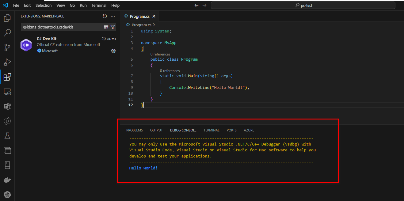 使用Visual Studio Code 快速新建Net项目