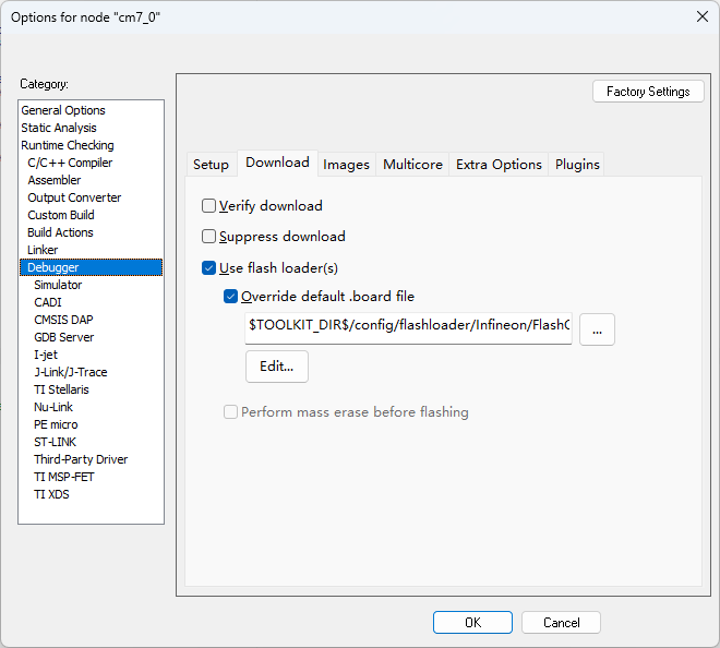 Iar failed to load flash loader c program files iar systems embedded