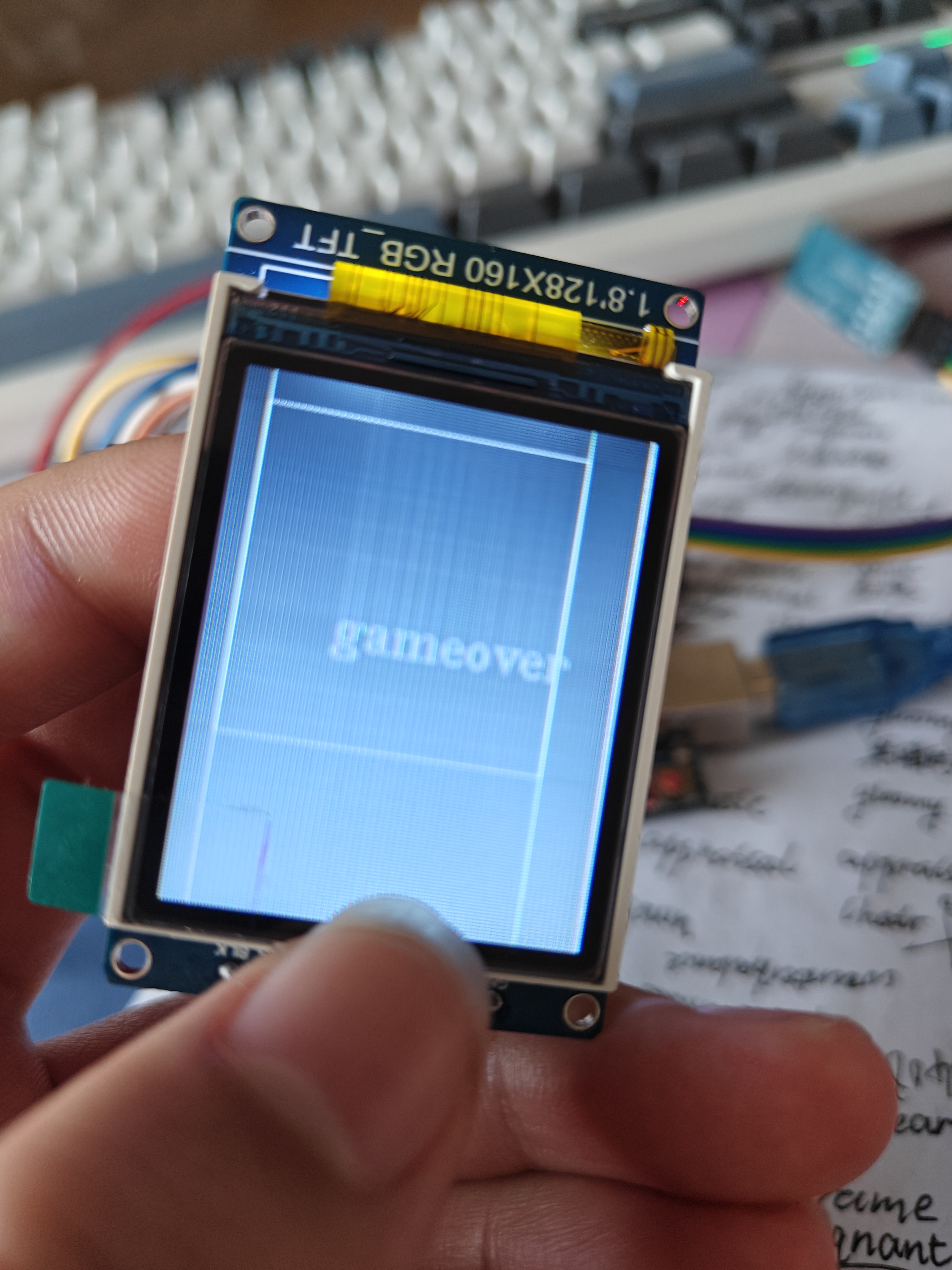 arduino uno+LCD12864（ST7735S)+蓝牙模块实现贪吃蛇