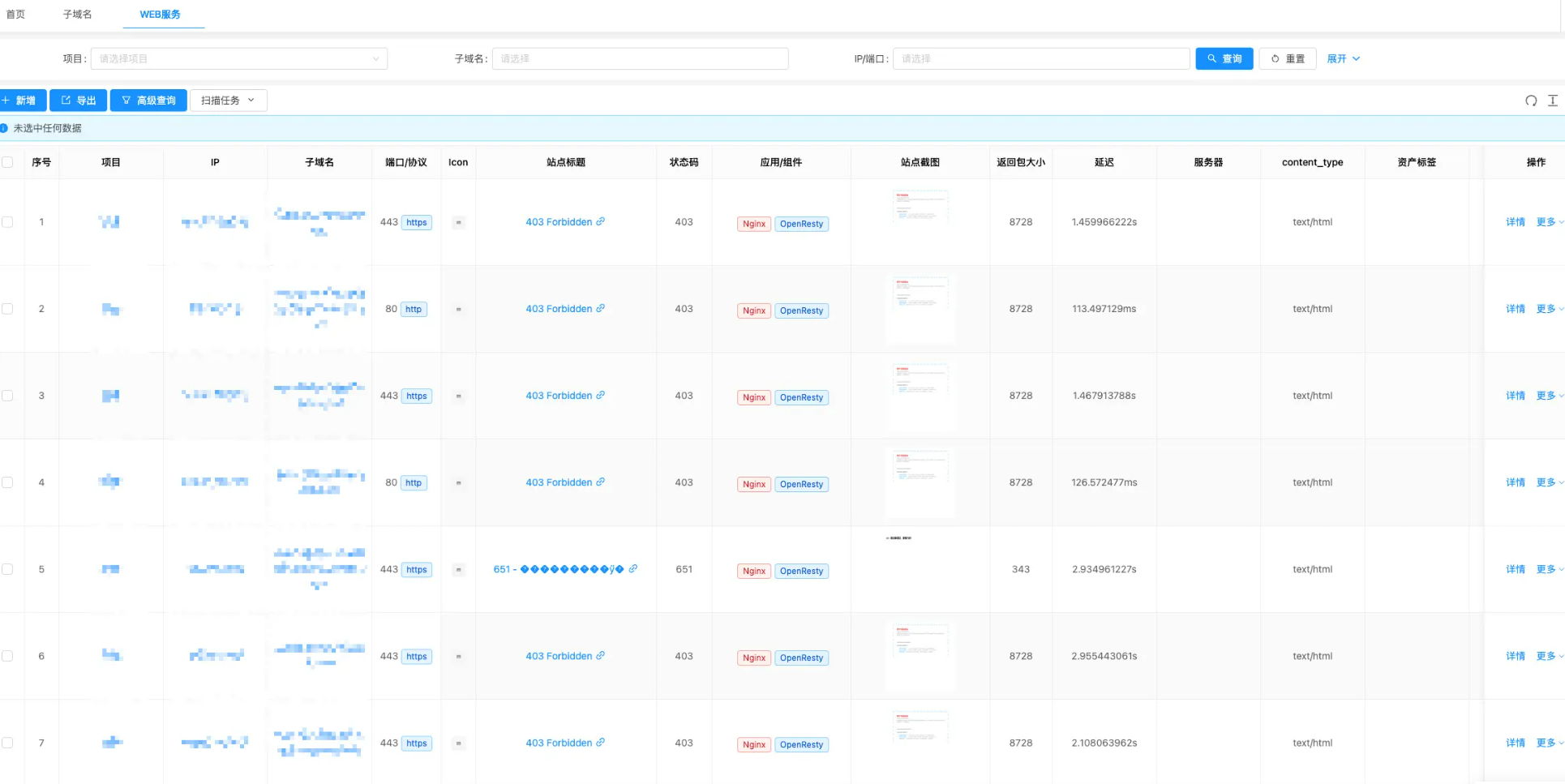 testnet 资产管理系统 侦察|扫描|信息收集|网络空间搜索