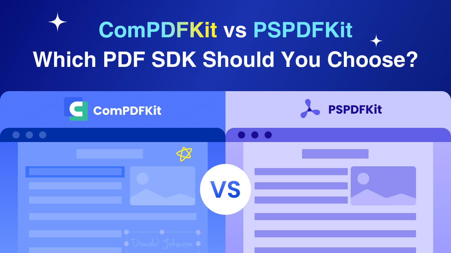 PDF SDK对比：ComPDFKit vs PSPDFKit