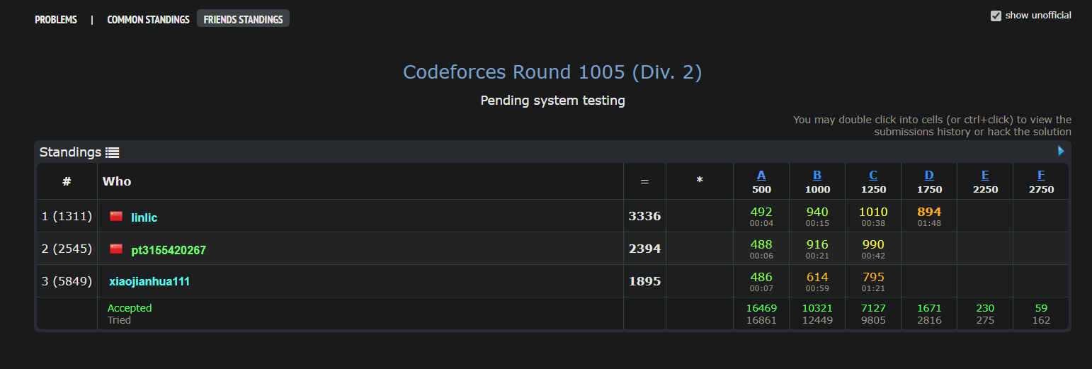 【CodeForces训练记录】Codeforces Round 1005 (Div. 2)