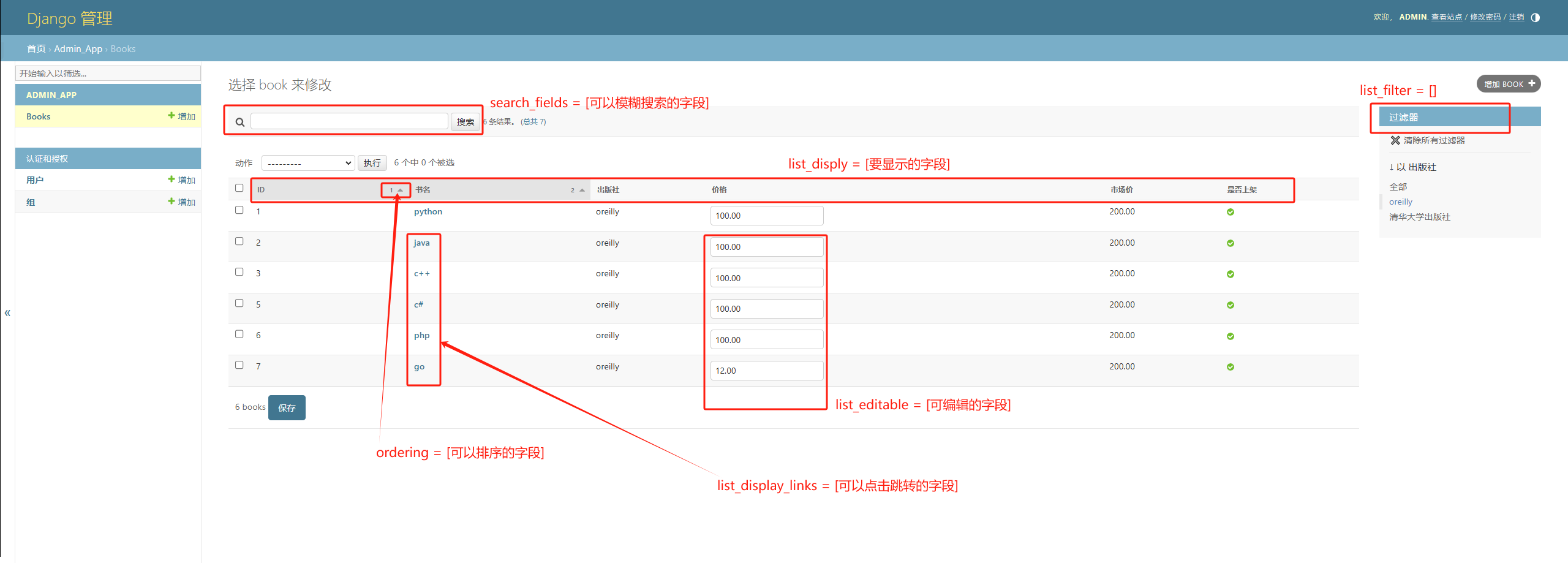 18、Django-admin管理后台-Meta类