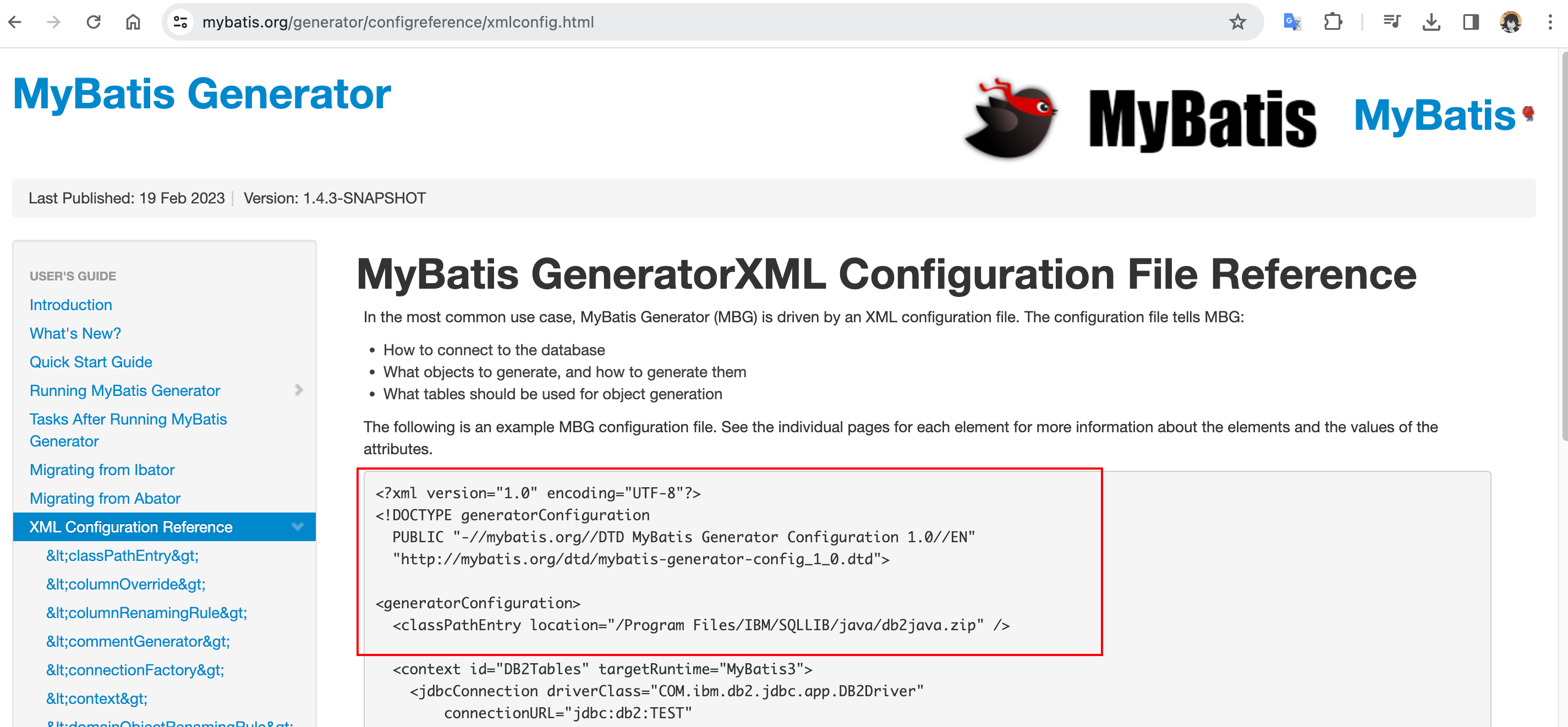 MyBatis generator配置