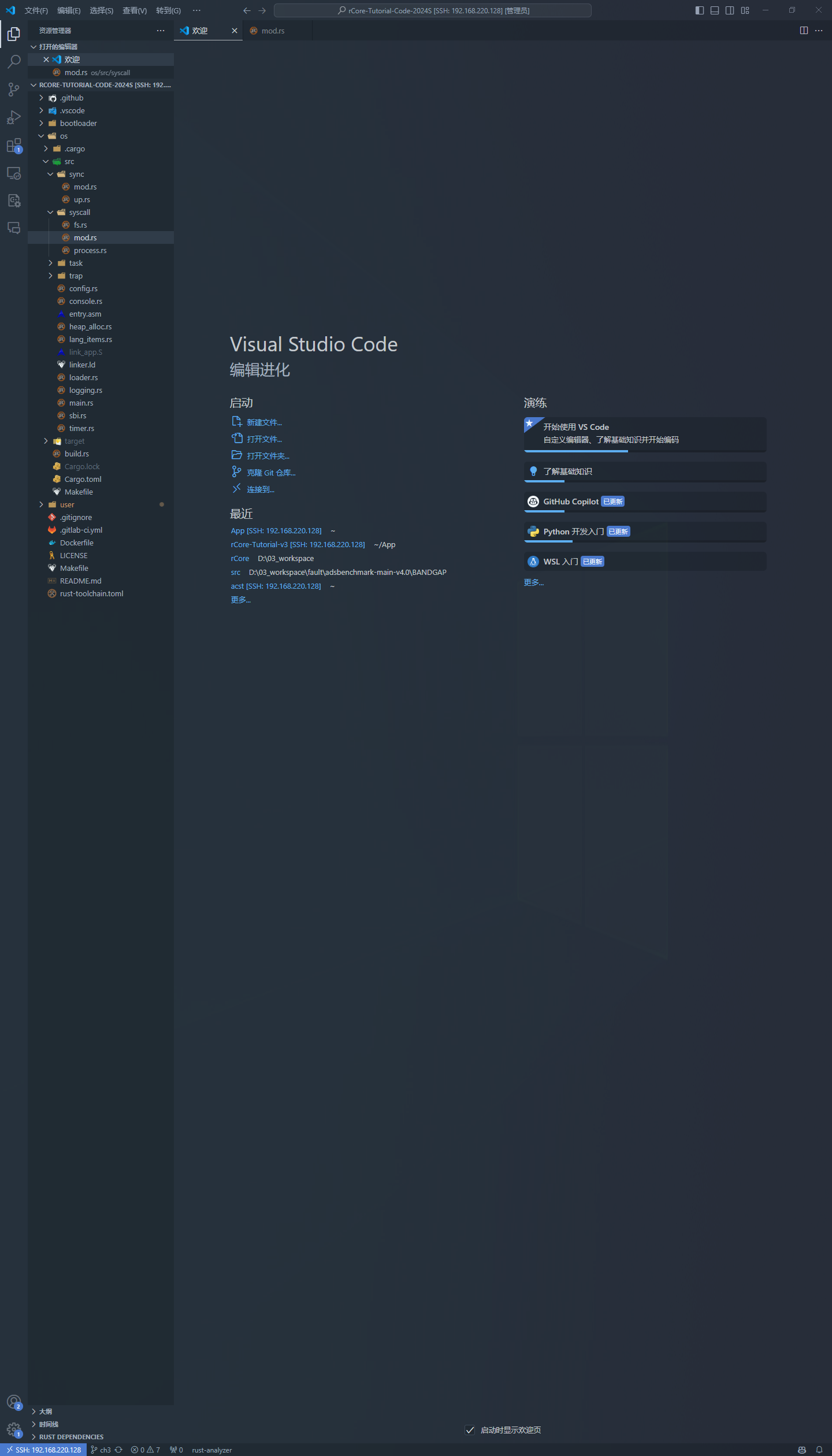 在VScode-SSH中Rust工程不能代码间跳转的原因