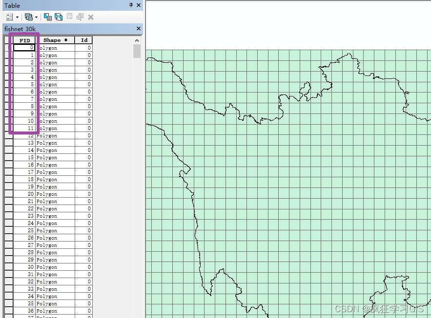 ArcGIS创建渔网工具的使用方法