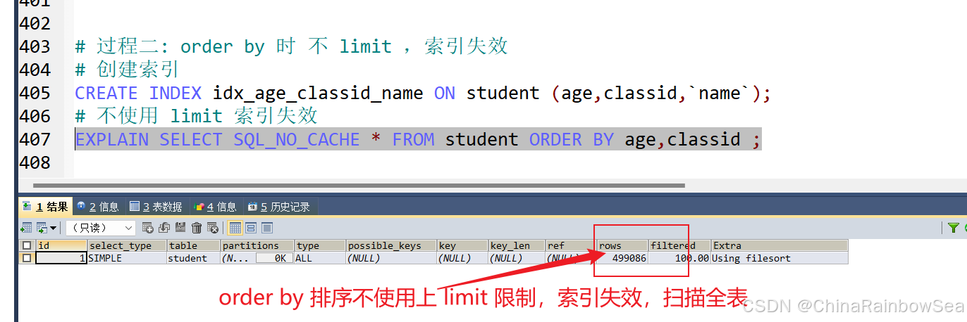 10-1 MySQL 索引优化与查询优化- Rainbow-Sea - 博客园
