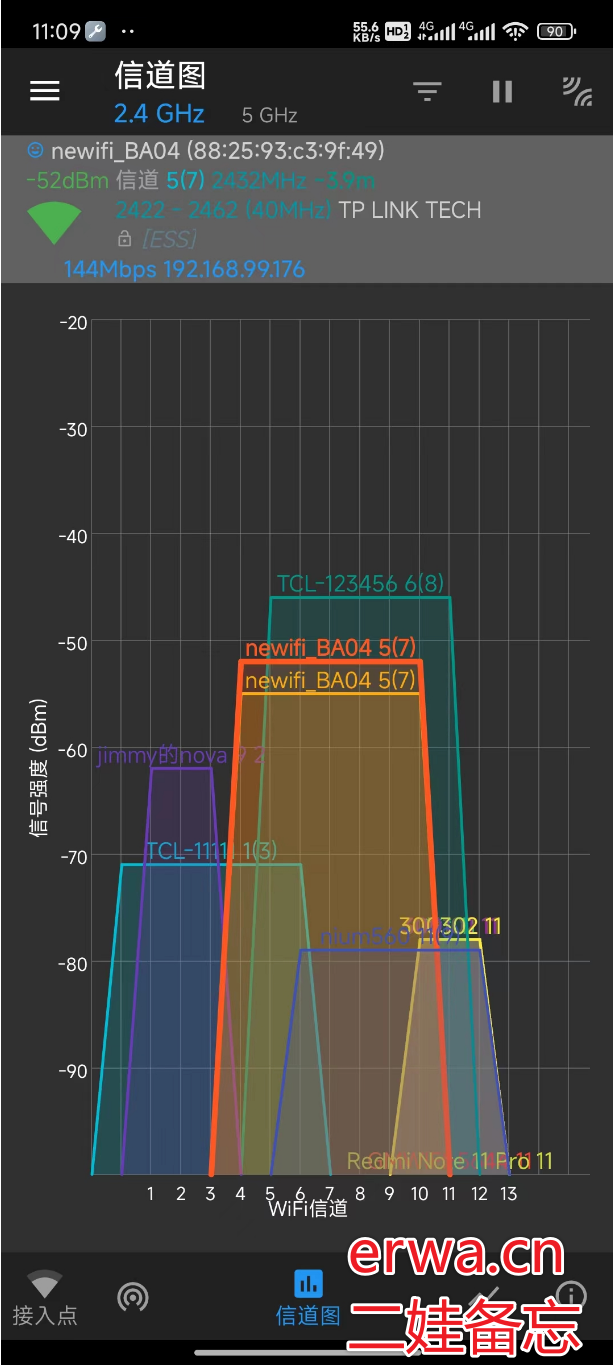 wifi 路由器设置和丢包问题 erwa.cn备忘