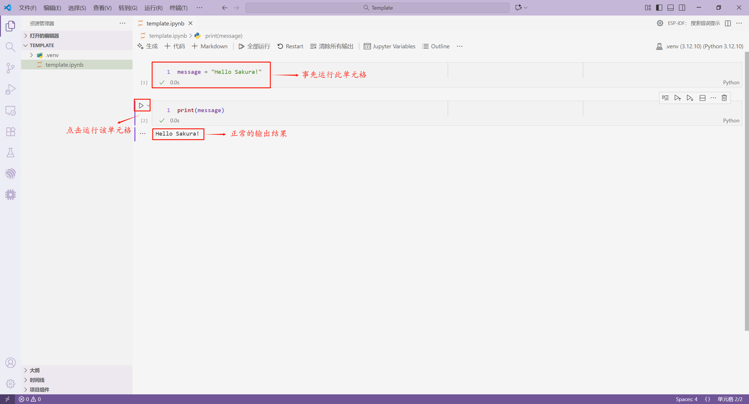 变量跨单元格使用
