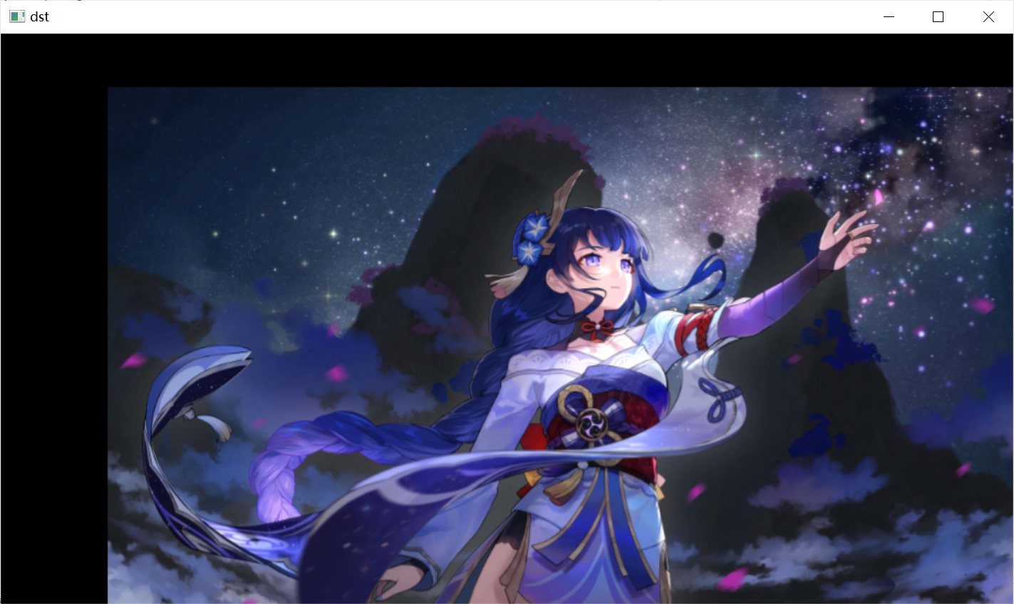 图像仿射实现平移效果