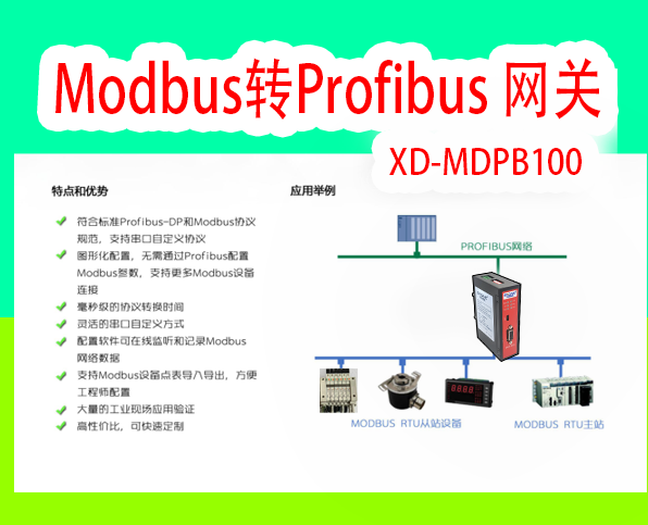 Modbus協議轉Profibus協議閘道器模組連PLC與鐳射發射器通訊