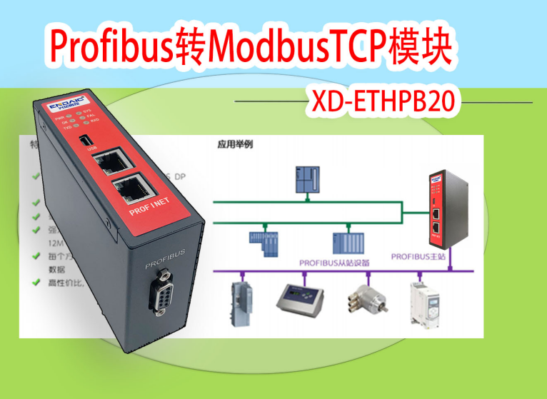 Profibus轉ModbusTCP閘道器模組連馬保與上位機通訊1