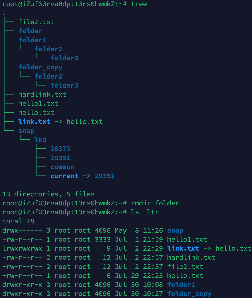 linux删除目录下的目录