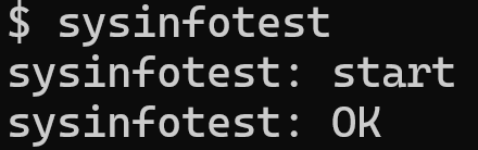 sysinfotest