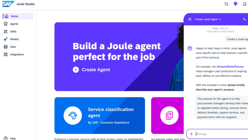 SAP Joule智能体是什么：嵌入业务模块的 AI 系统 释放企业 AI 价值