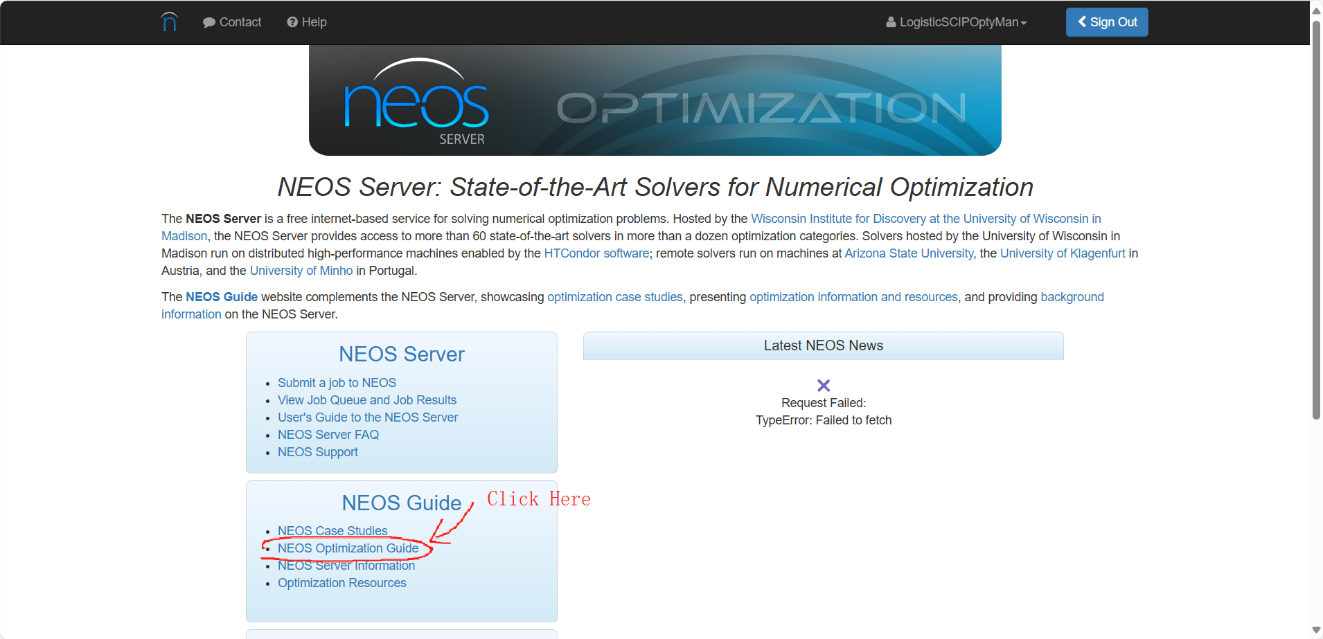 NEOS Optimization Guide