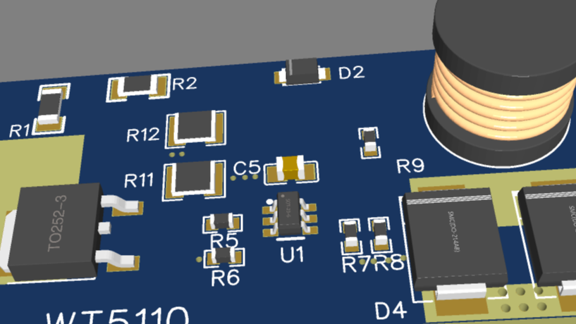 AC转DC15V1A带载15W非隔离芯片WT5110
