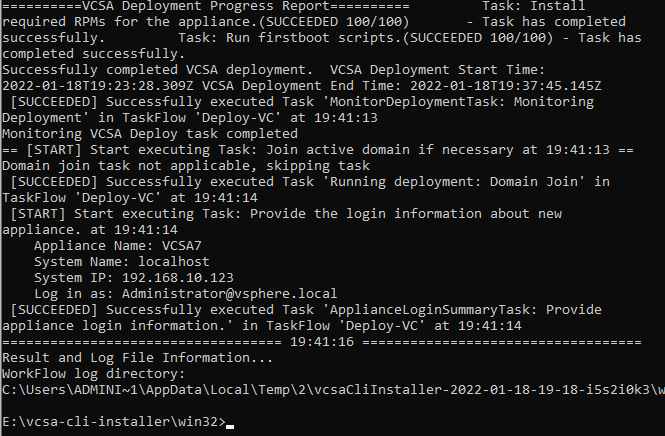 安装vCenter VCSA 7.0 报错 Failed to run vdcpromo 的问题