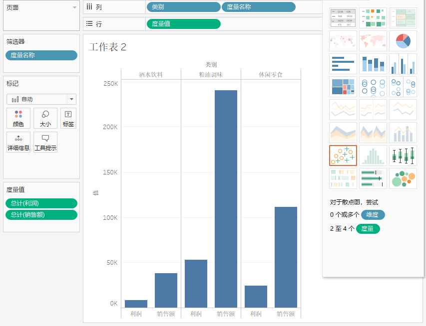 Tableau双轴