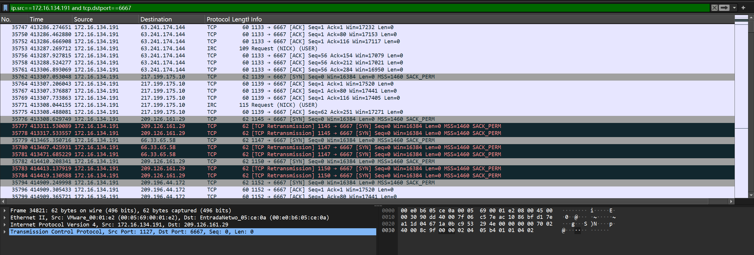蜜罐主机与IRC交互