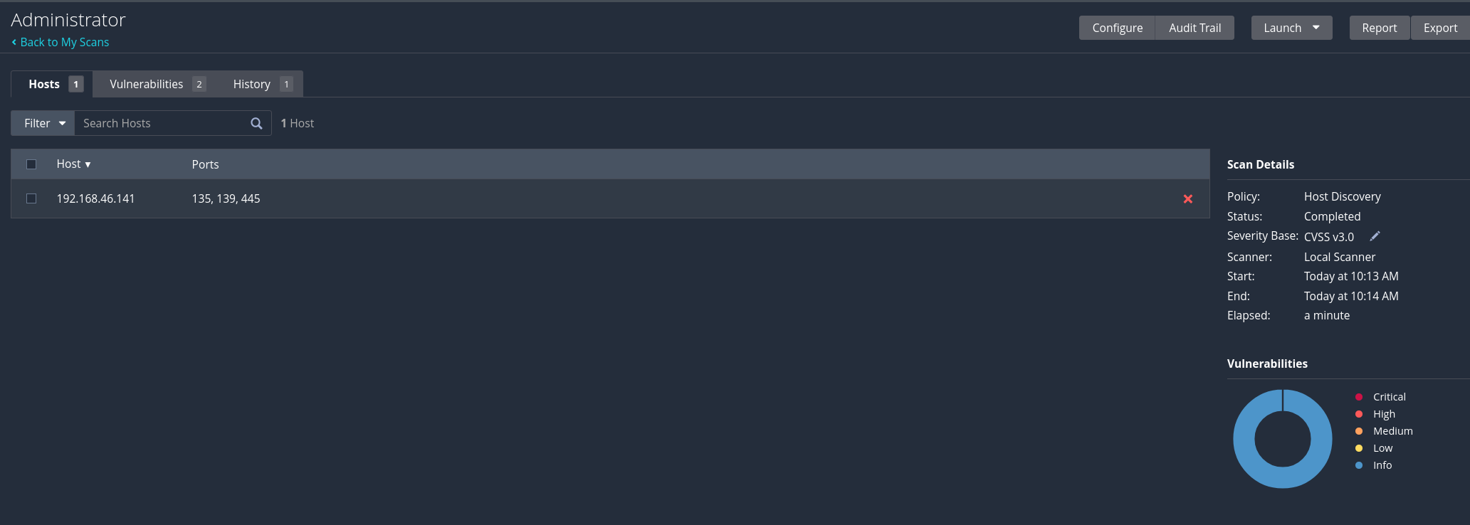 Nessus查看开放端口
