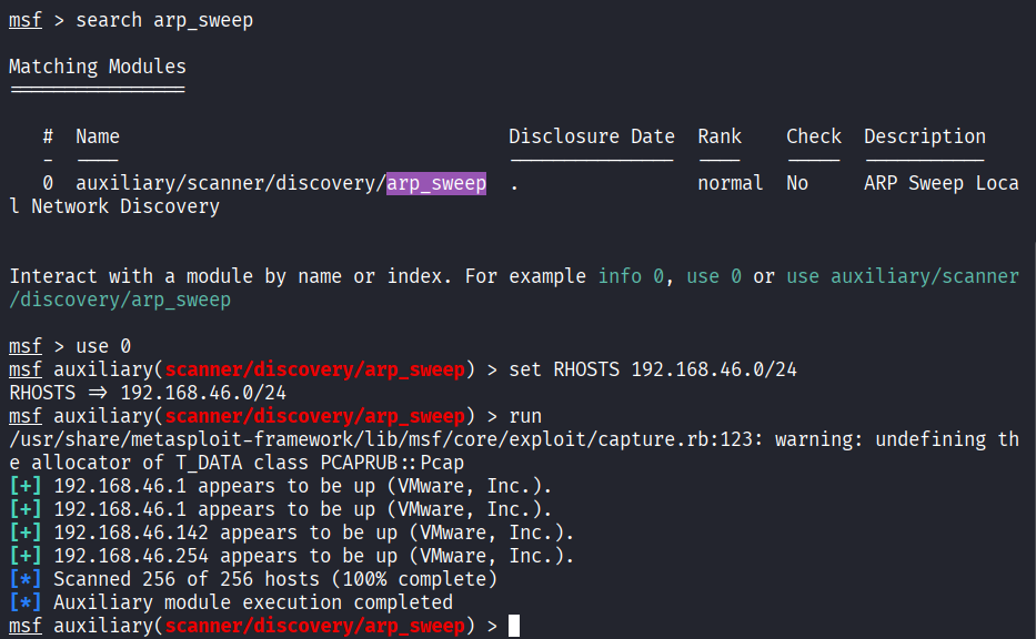 观察到对应IP为VMware虚拟机