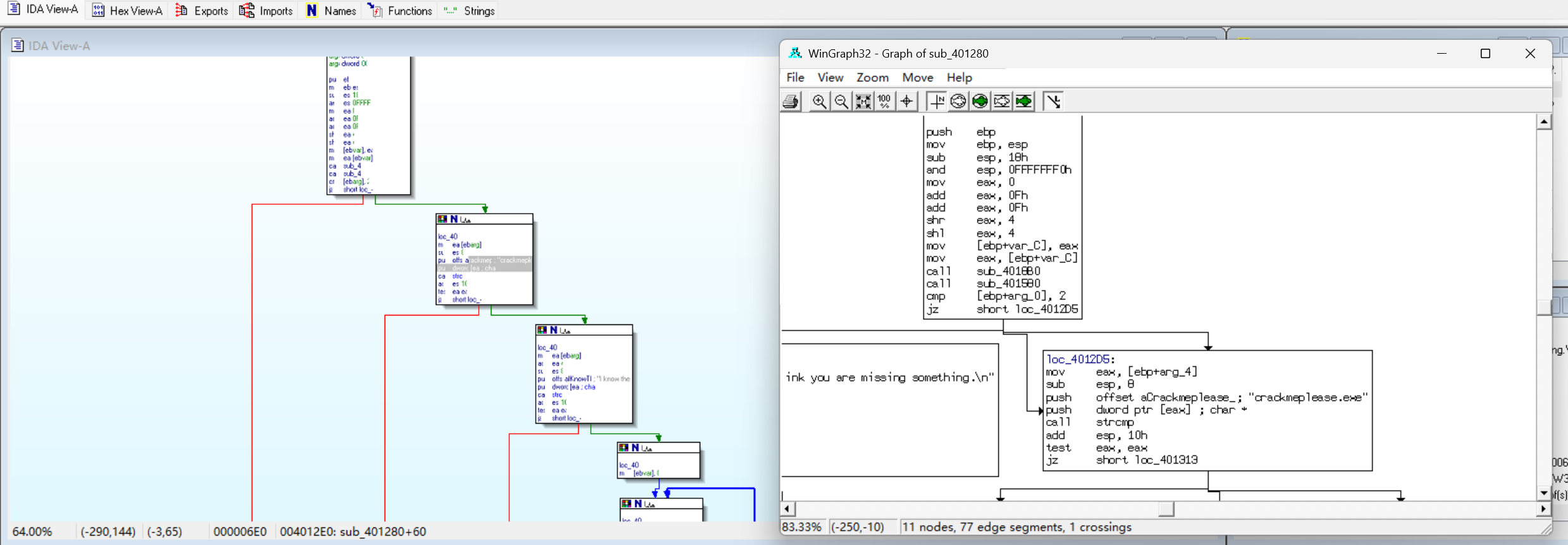 函数内部运行情况,确定改名以及输入内容